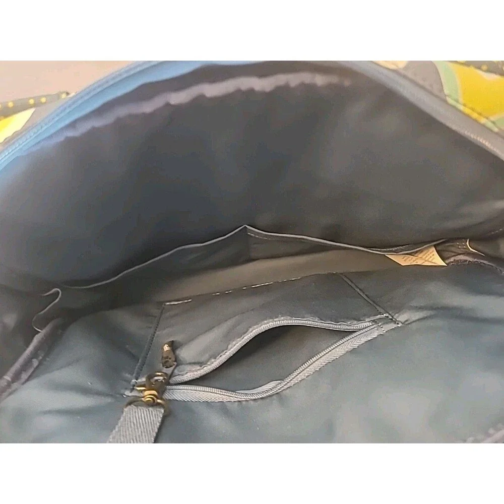 Petunia Pickle Bottom Sashay Satchel Backpack Diaper Bag Gray Blue Floral